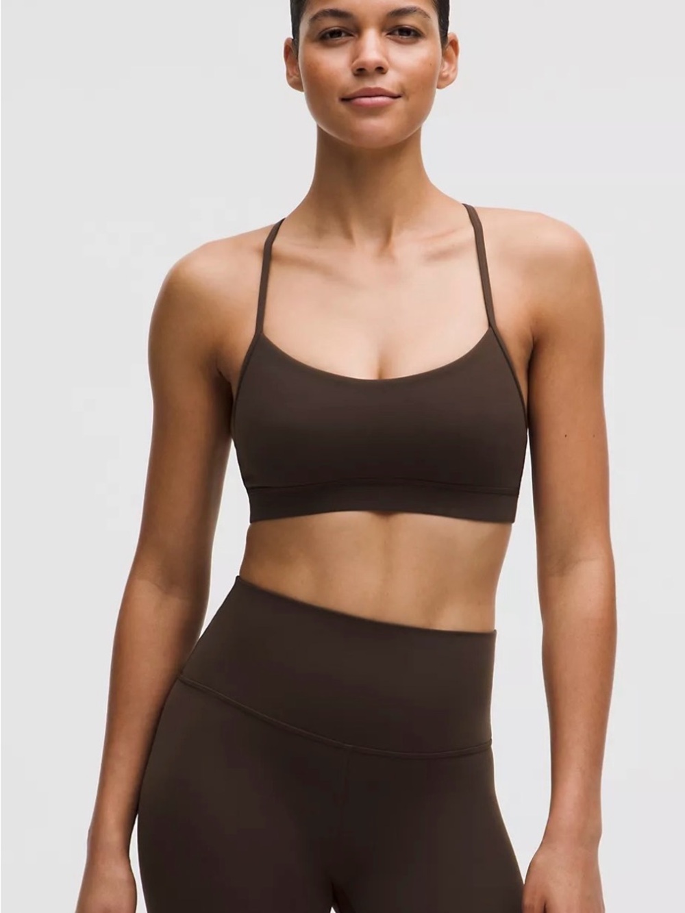 lululemon Flow Y Bra Nulu
Light Support, A–C Cups size 4  walnut crunch